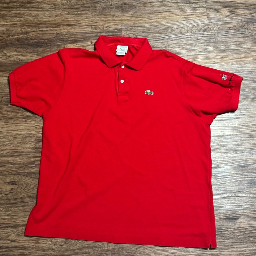 Vintage Lacoste x Coca-Cola Red Polo Shirt RARE | Made in France (XL / Size 7)